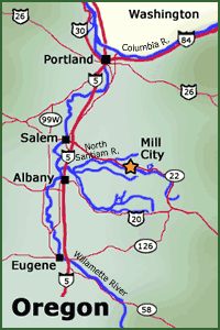 Oregon map